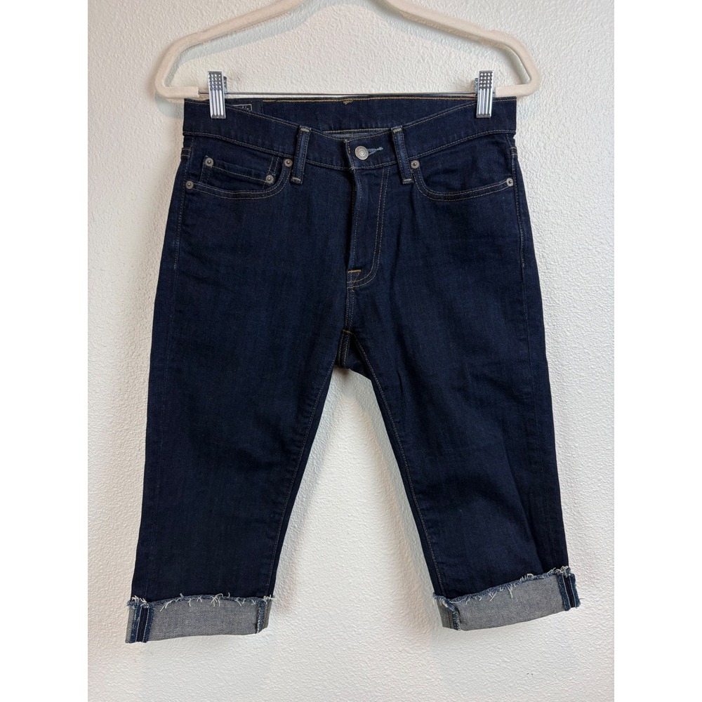 Abercrombie & Fitch Felix Super Slim Jeans Dark Wash 29x30 Indigo Crop Capri